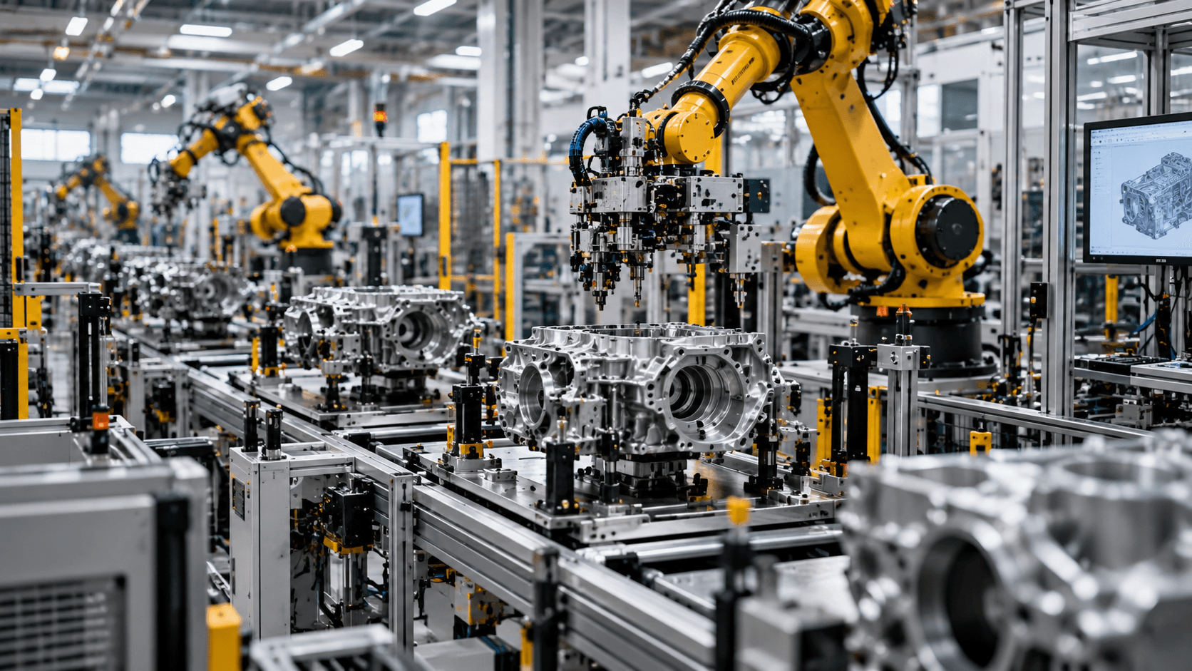 Manufacturing: machining cell, assembly line or test bay